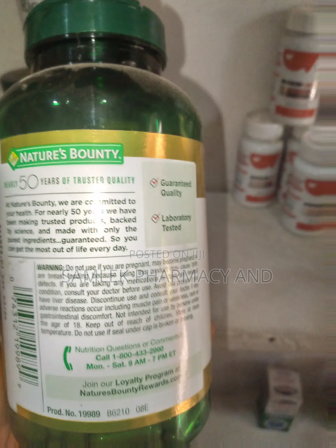 Nature's Bounty Red Yeast Rice Pills 600mg- 250caps