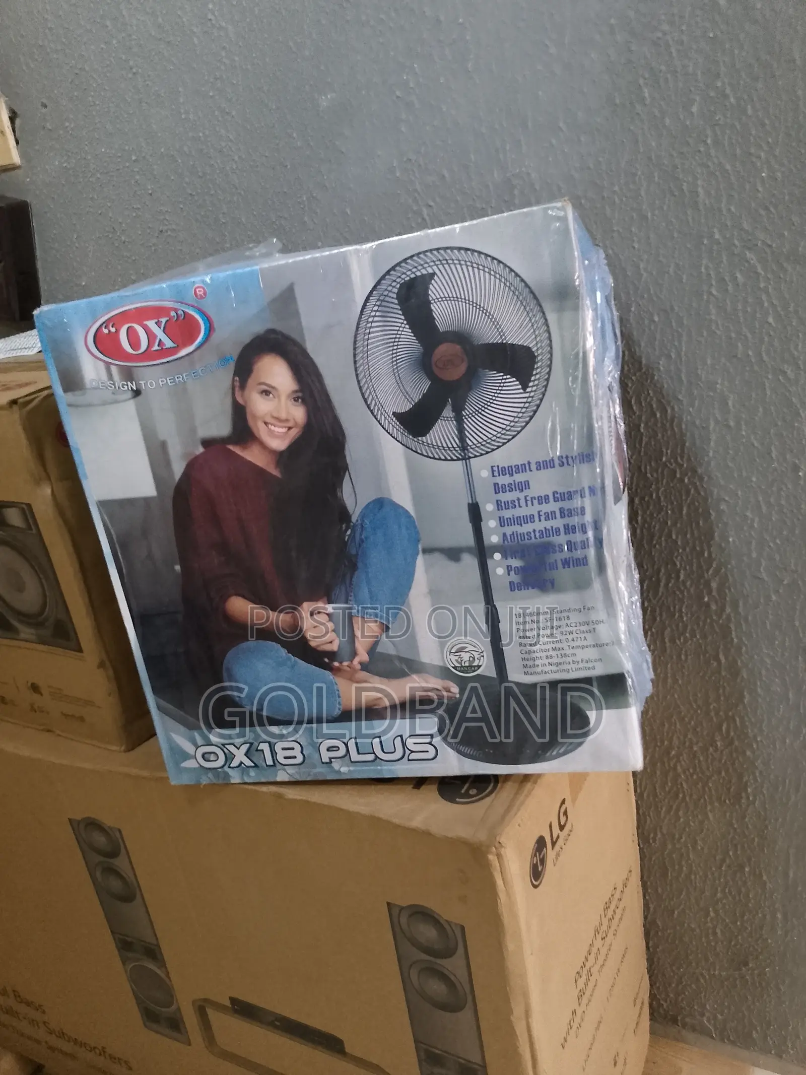 Brand New OX PLUS 18" Standing Fan