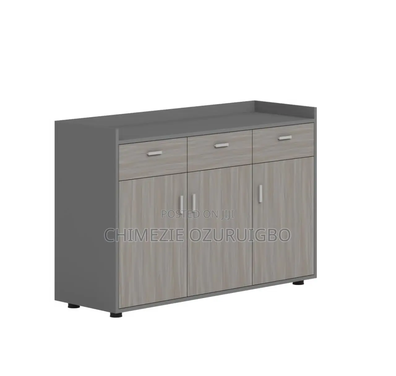 1.2 Meters Black and Grey Credenza/Coffee Table