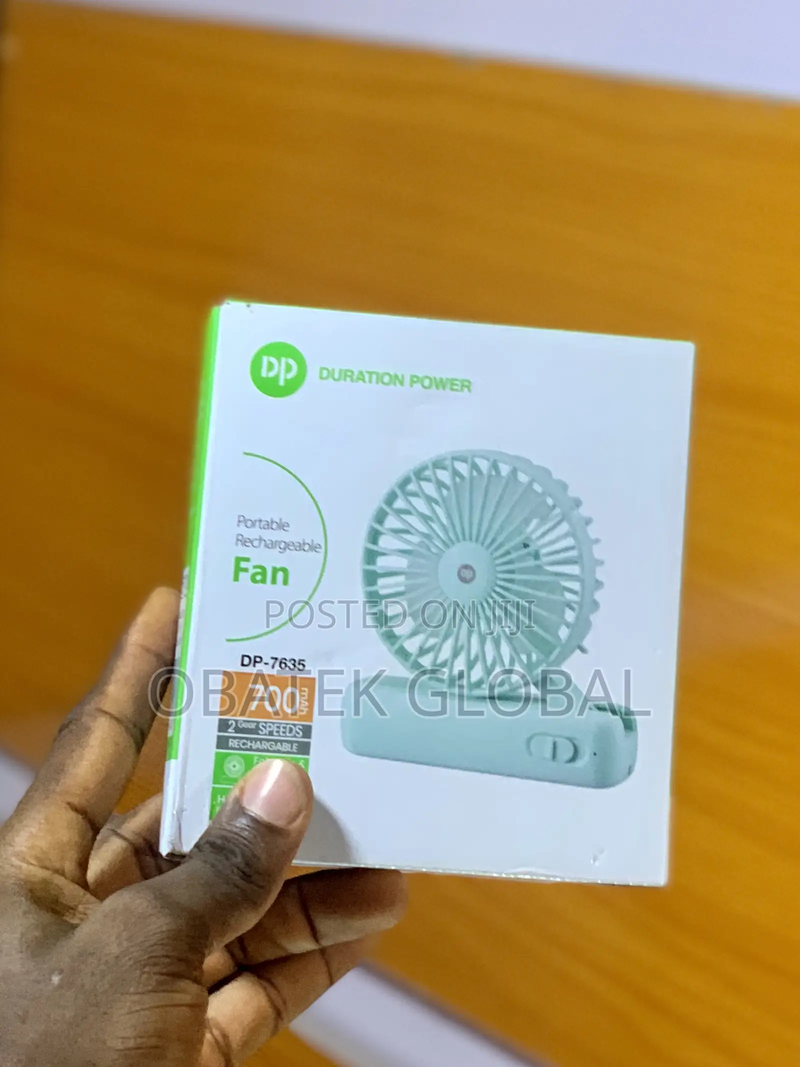 DP Portable Rechargeable Fan