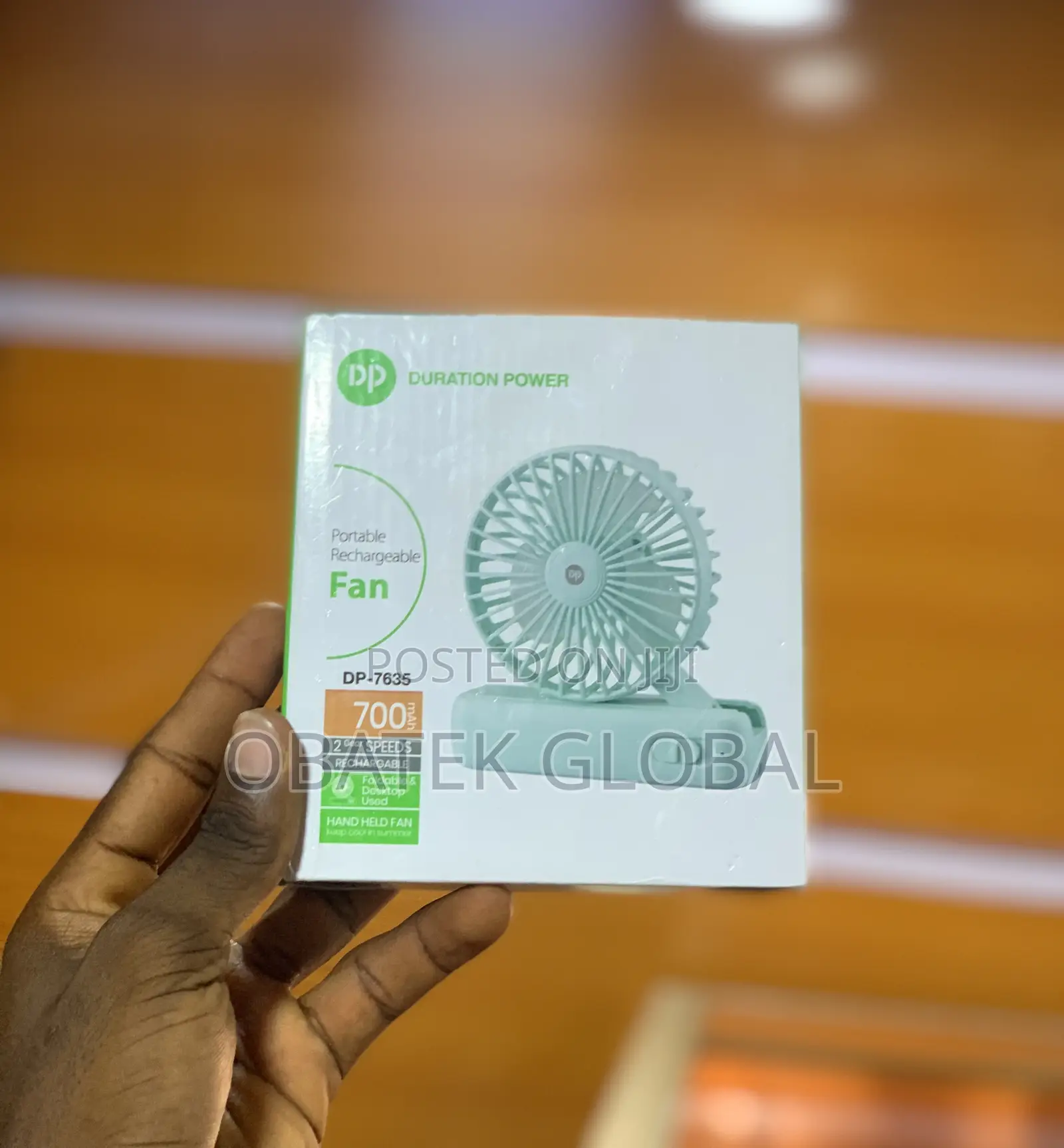 DP Portable Rechargeable Fan
