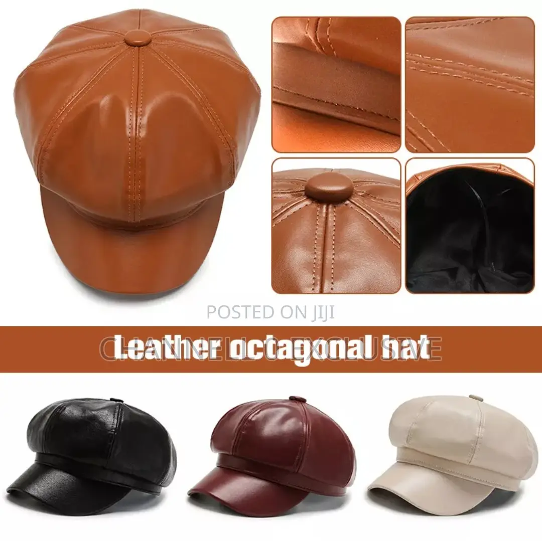 Brand New Fashion Leather Face Cap