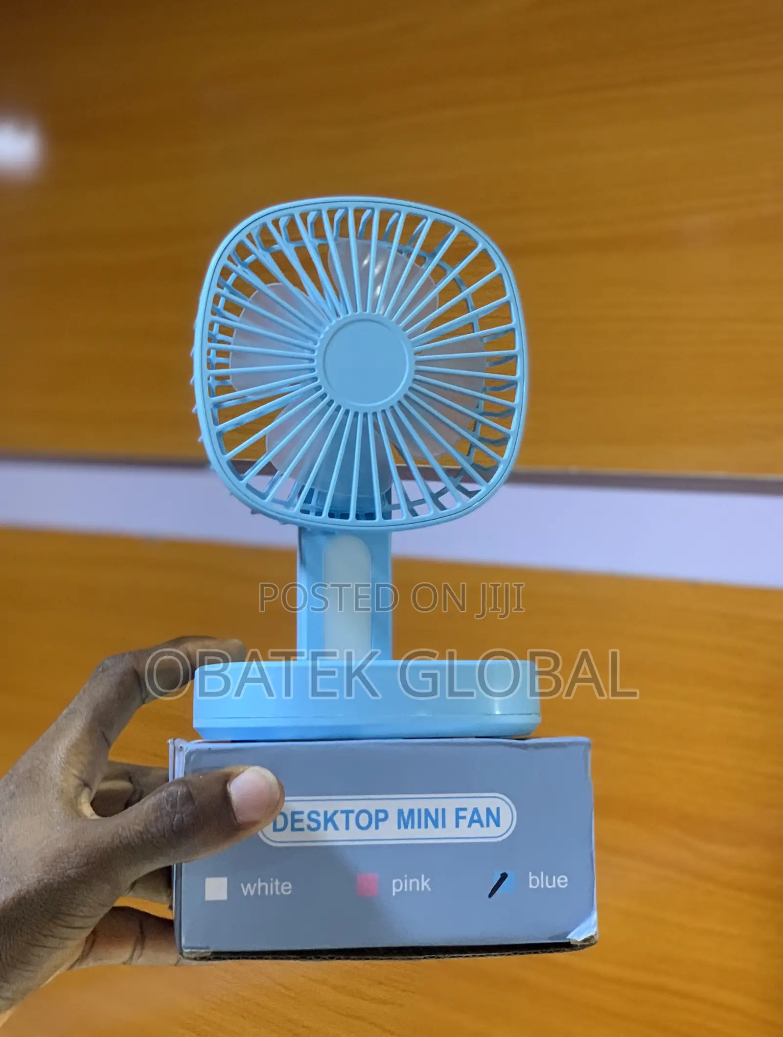 Desktop Mini Fan With Led Light