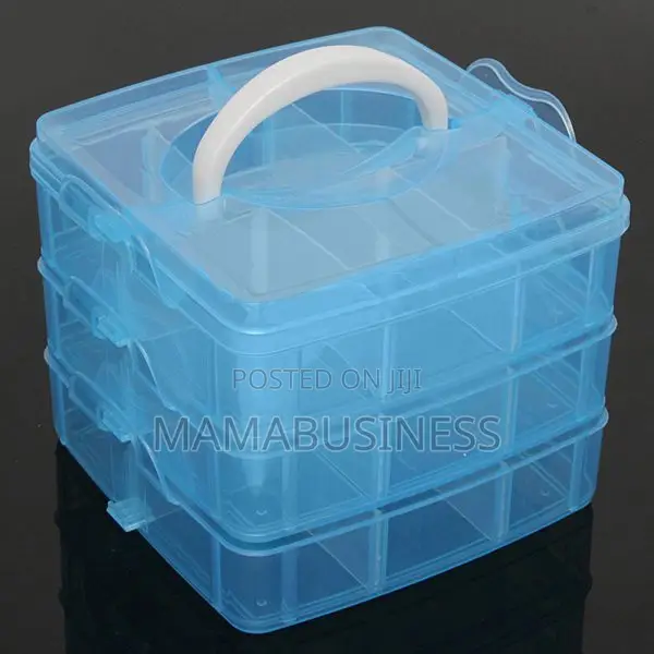 3 Layer 18 Compatible Slot Storage Box Organiser