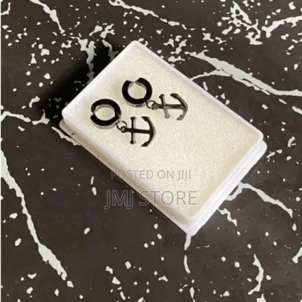 Black Anchor Dangle Magnetic Earrings Product Code: 5563681