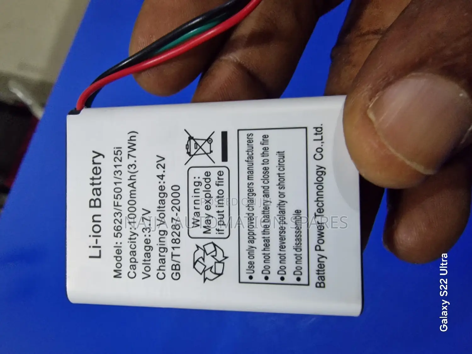 Desktop Telephone Rechargeable Battery 3.7V