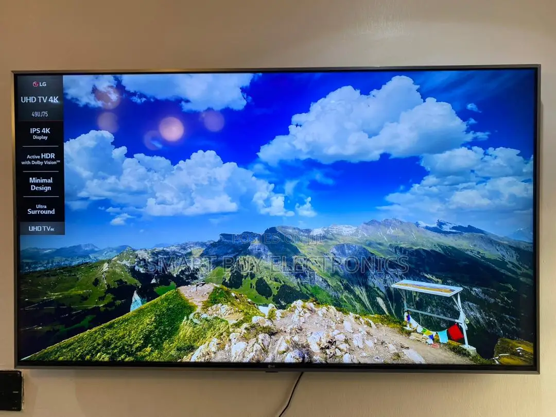 LG 49" Ultra Slim Frame UHD HDR Smart TV