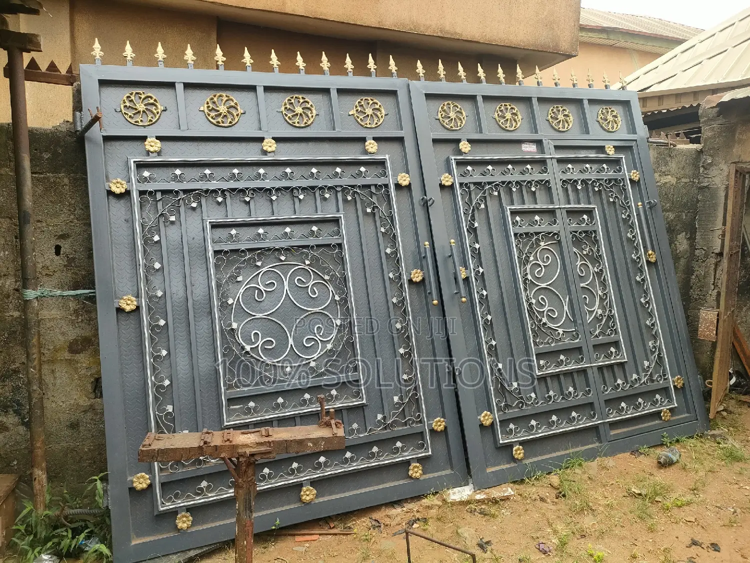 100% Wrought Iron Standard Swing Gate for Sale