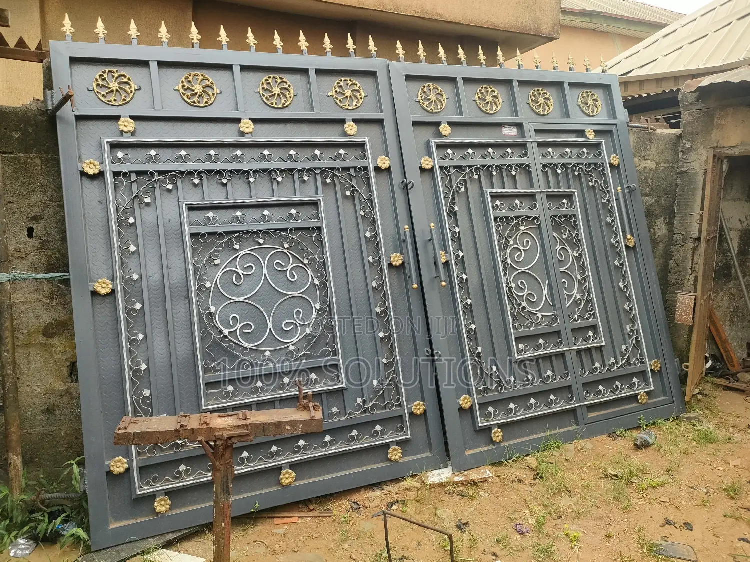 100% Wrought Iron Standard Swing Gate for Sale