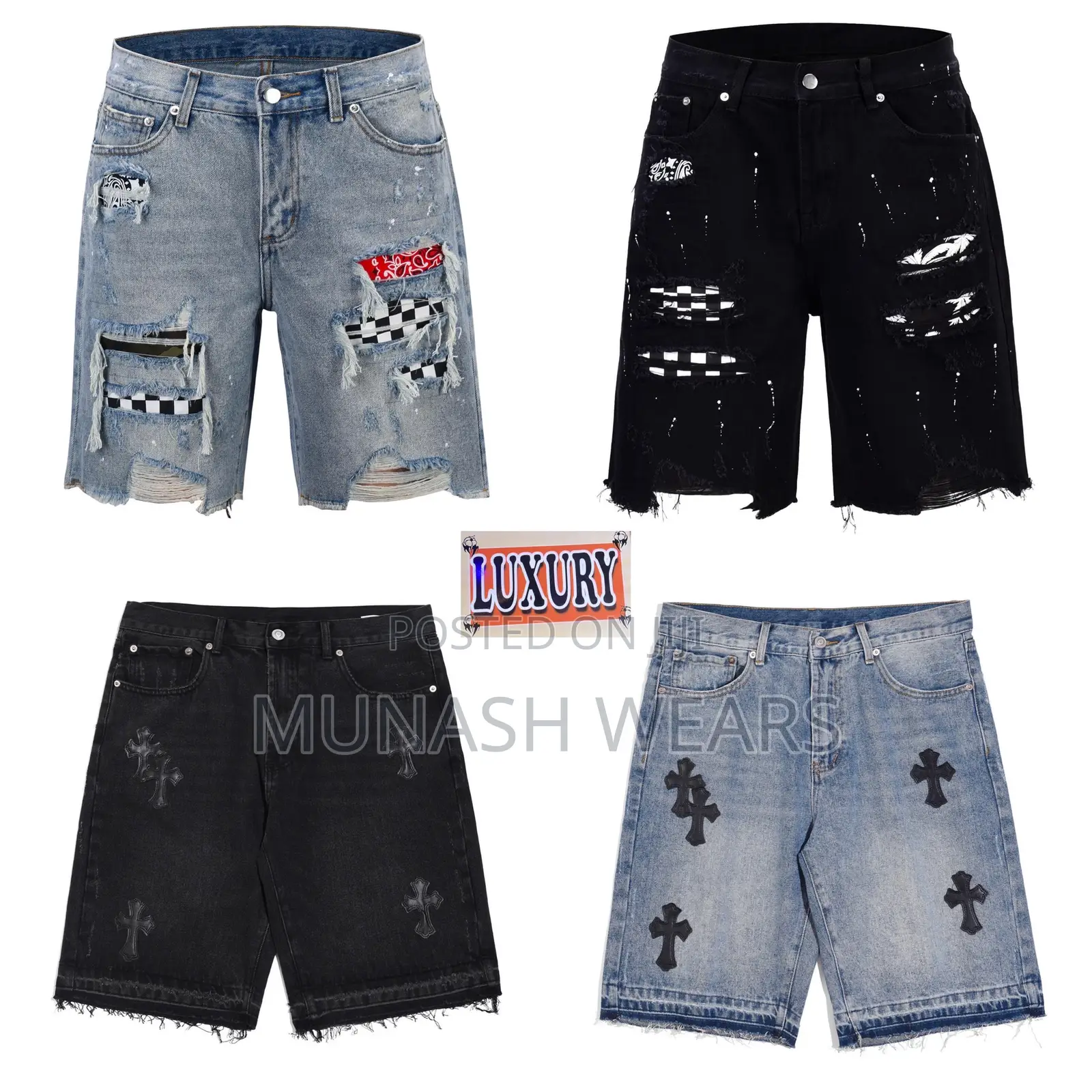 Luxury Jean Short for Men