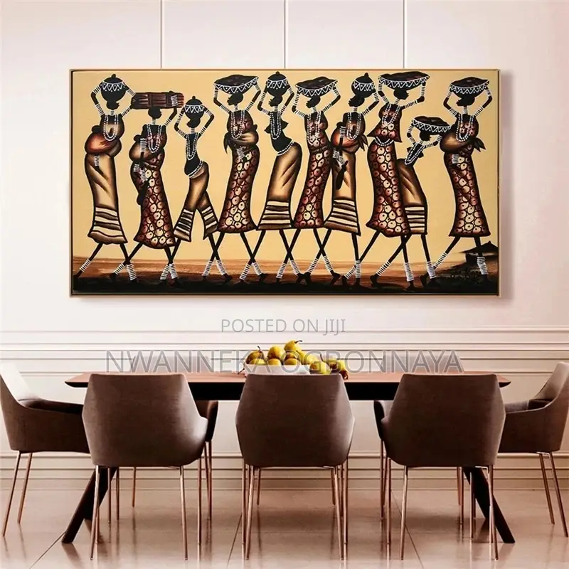 African Woman Oil Painting on Canvas