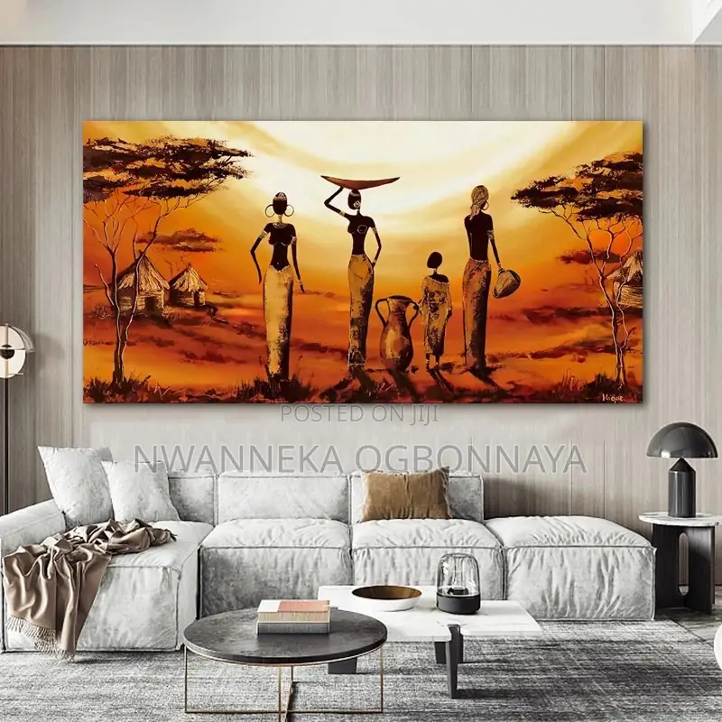 African Woman Oil Painting on Canvas