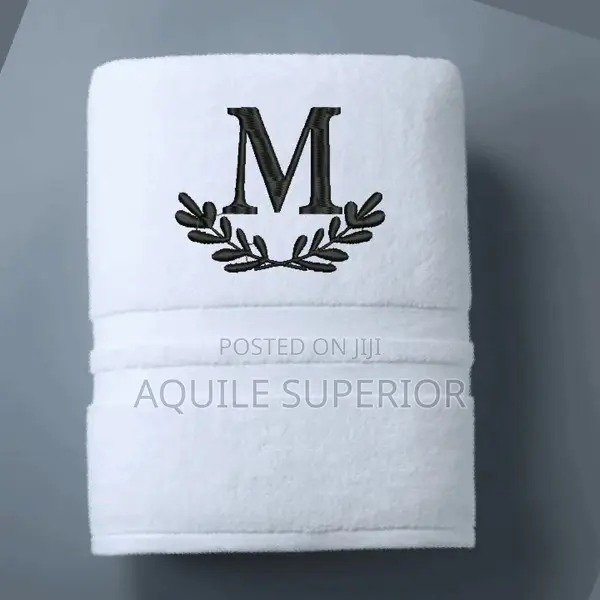 Initial Embroidery Towel Branding for Gift