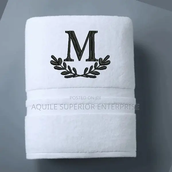 Initial Embroidery Towel Branding for Gift