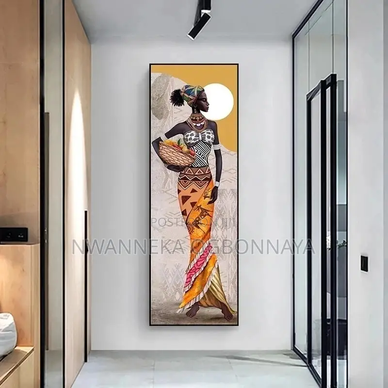 Large Size Portrait African Frame Painting