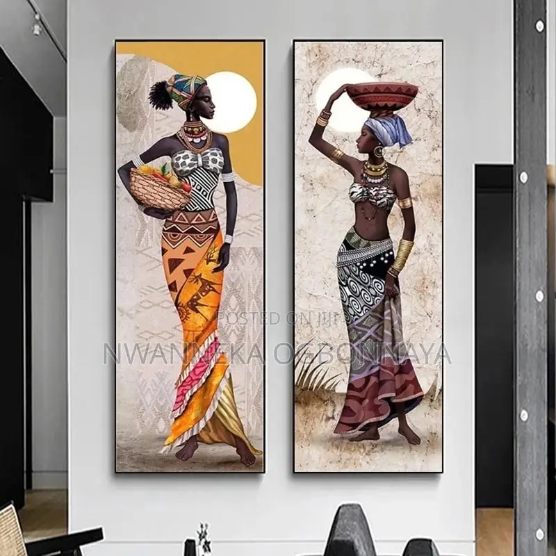 Large Size Portrait African Frame Painting