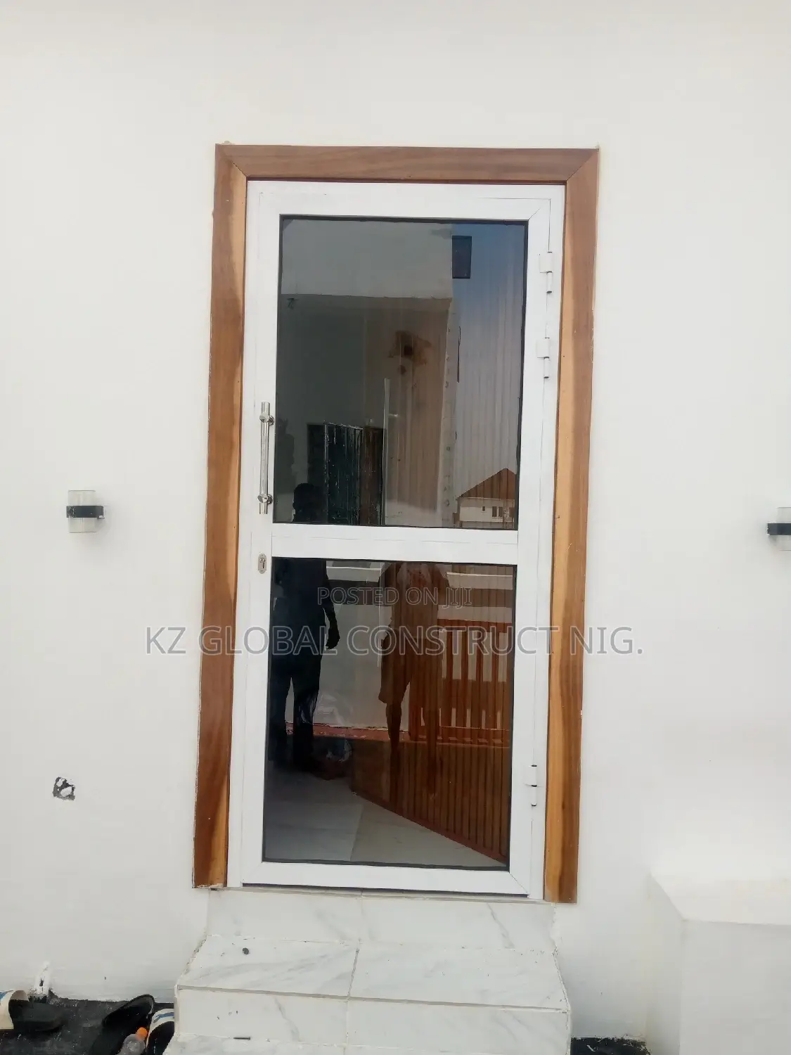 Standard Aluminum Hinge Door With Full Glass