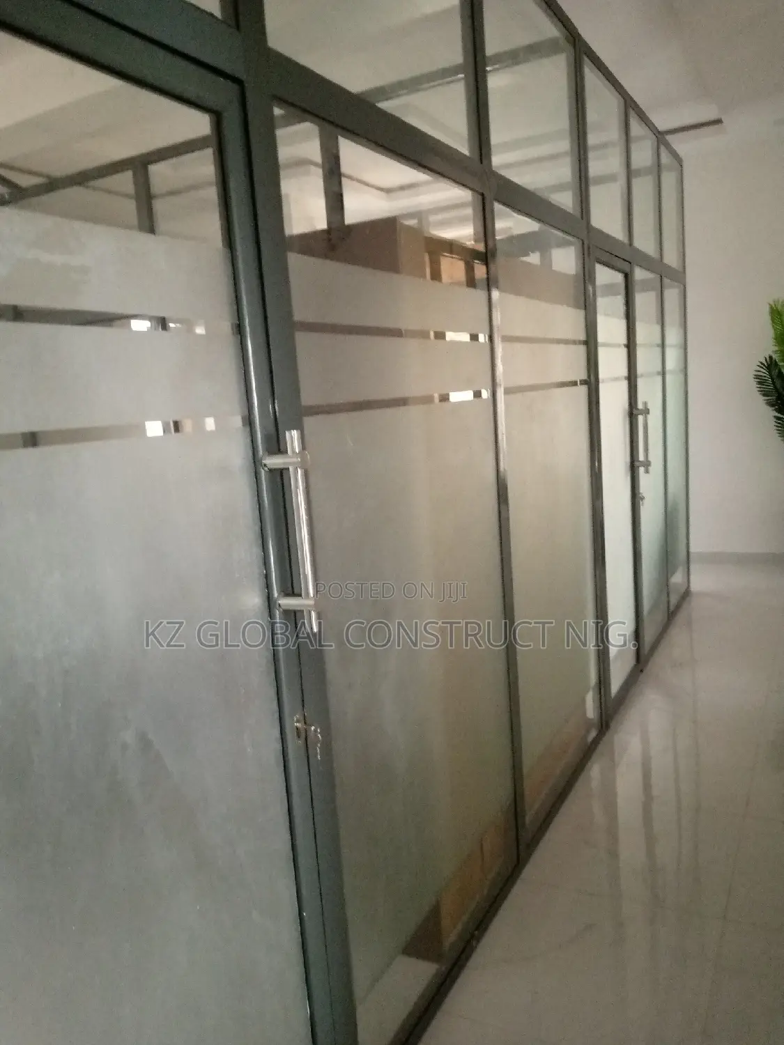 Full Glass Glazing Aluminum Partition