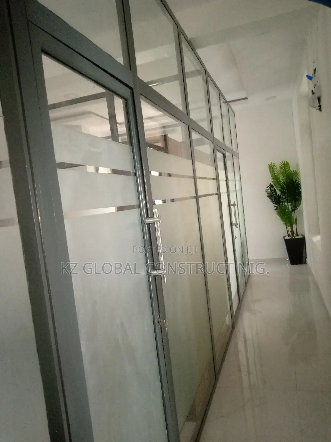 Full Glass Glazing Aluminum Partition
