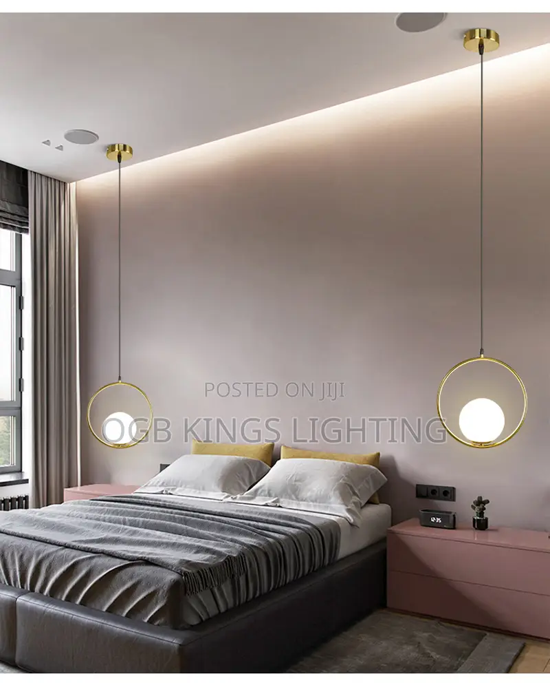 Iron G9 LED Bulb Single Pendant Light Indoor Dropping Lamps
