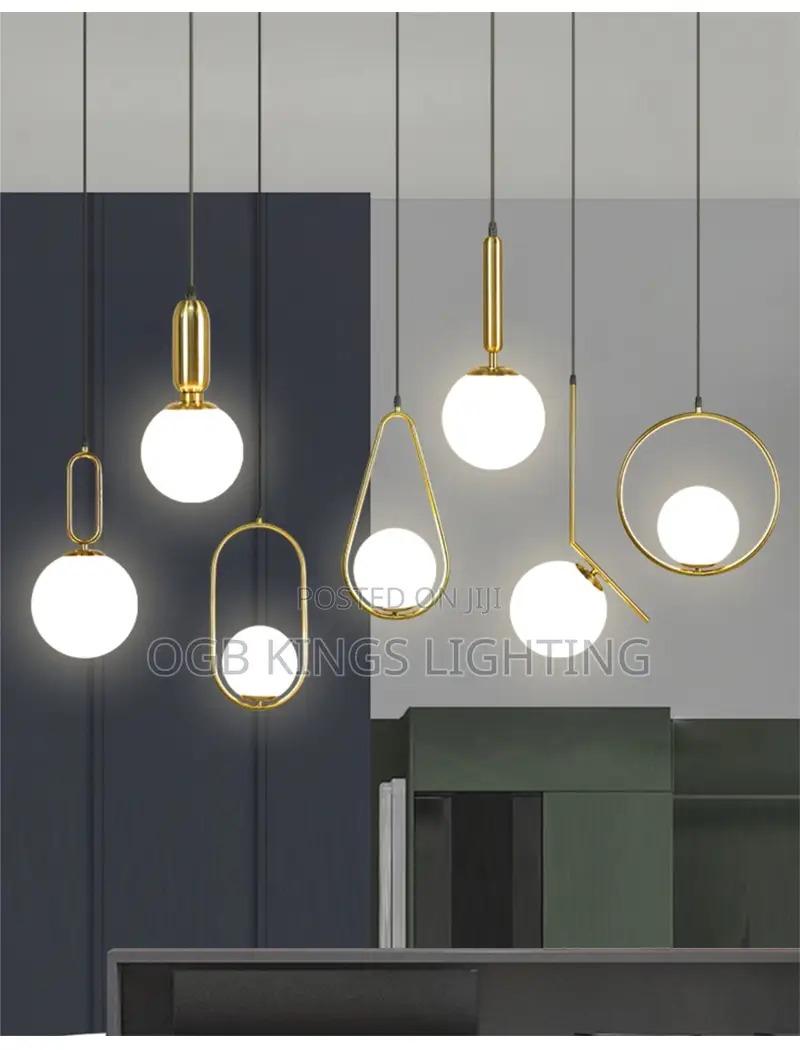 Iron G9 LED Bulb Single Pendant Light Indoor Dropping Lamps