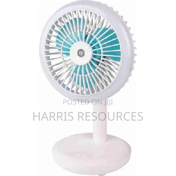Dp Rechargeable Fan 4000mah With LED Lights
