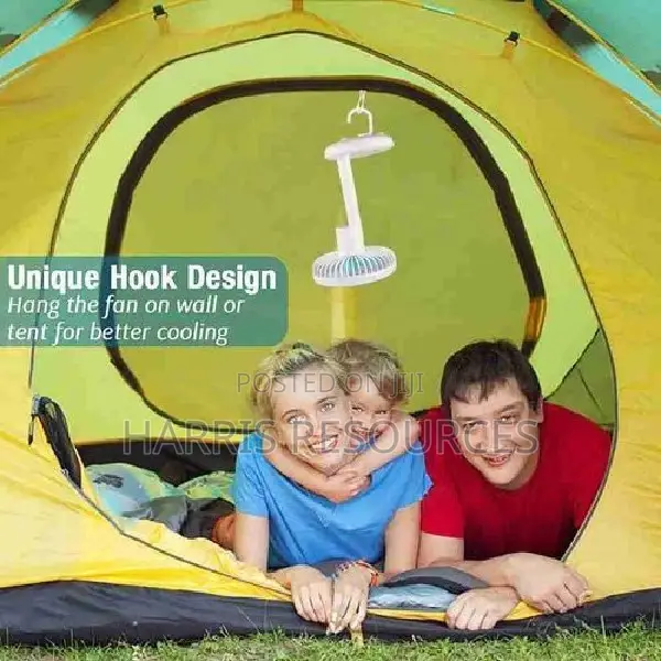 Dp Rechargeable Fan 4000mah With LED Lights