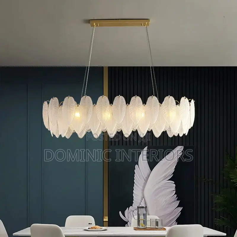 Nordic Glass Feathers Chandelier