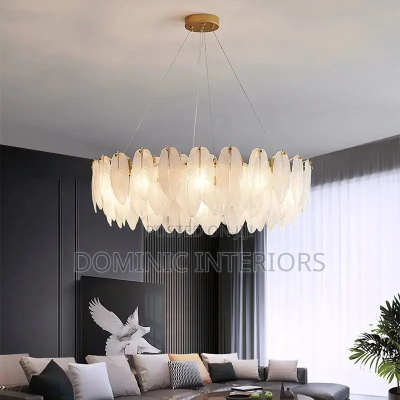 Nordic Glass Feathers Chandelier/800mm