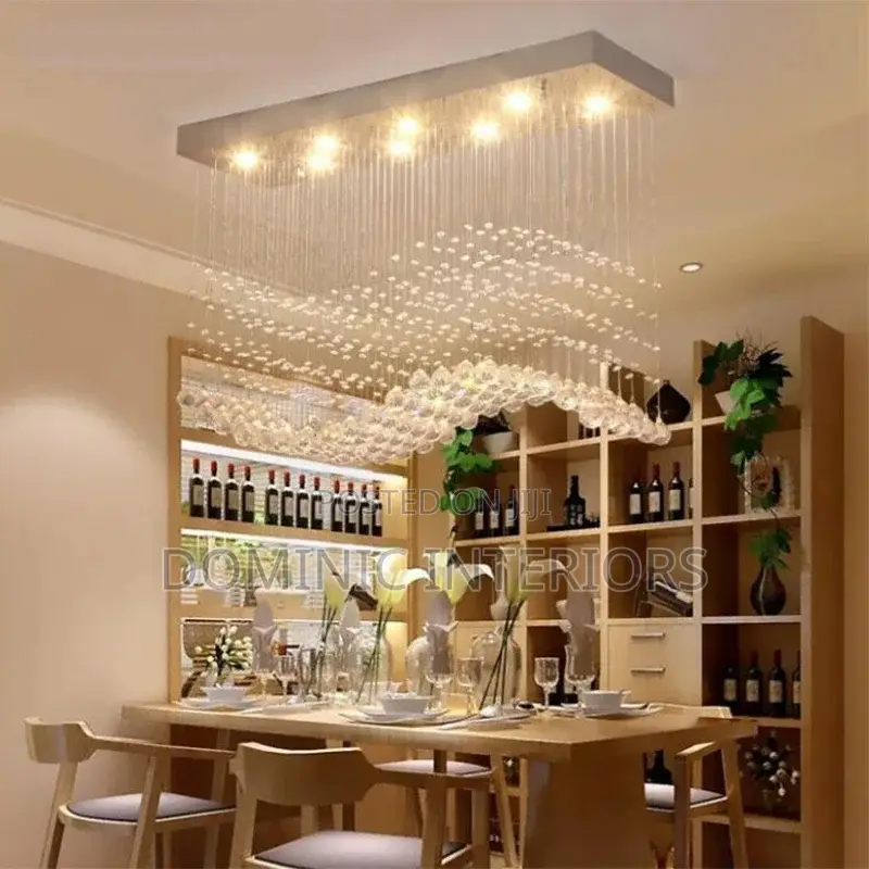 Led Wave Crystal Chandelier /800mm