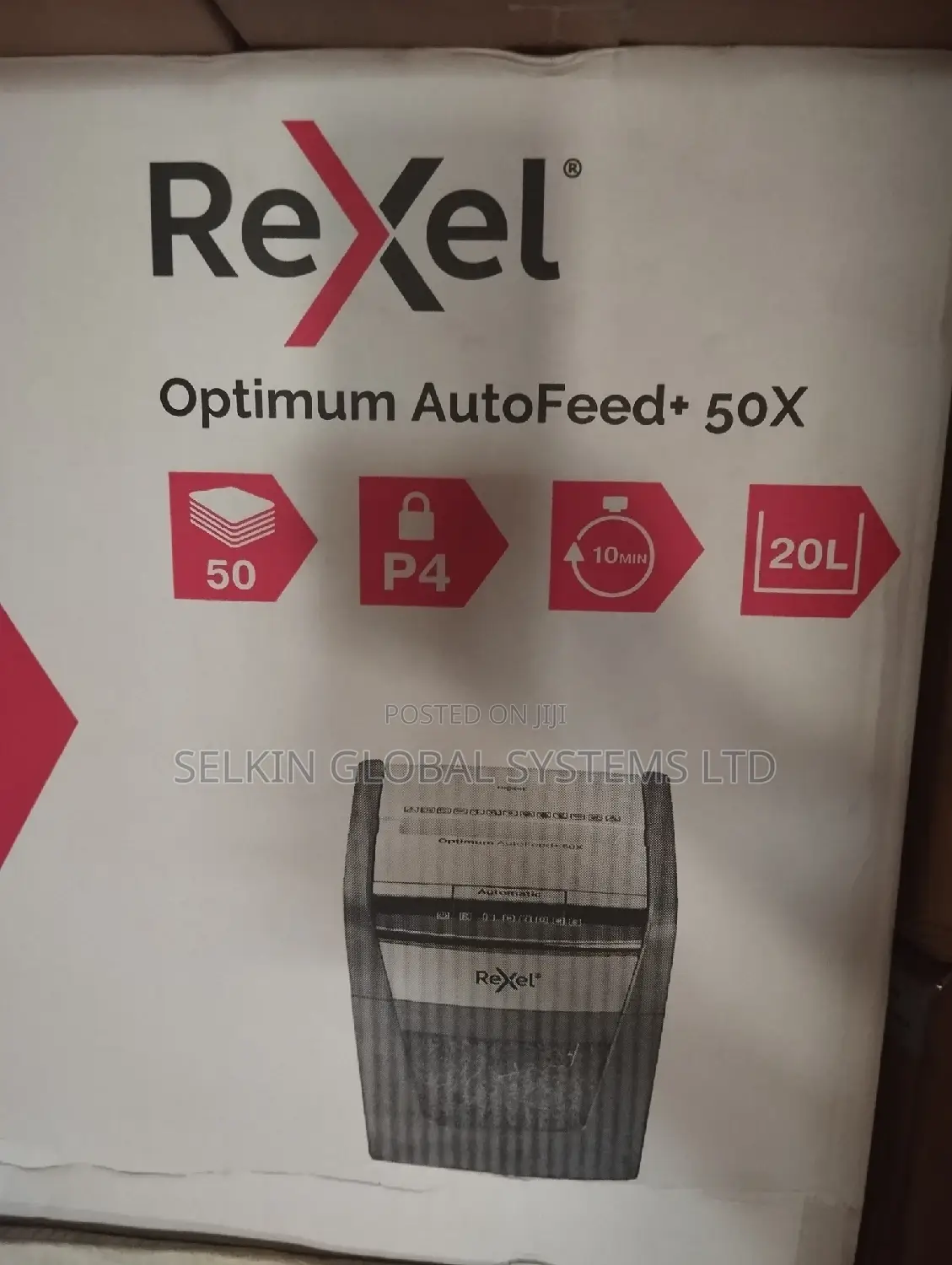 Rexel Optimum Autofeed+ 50X Automatic Paper Shredder