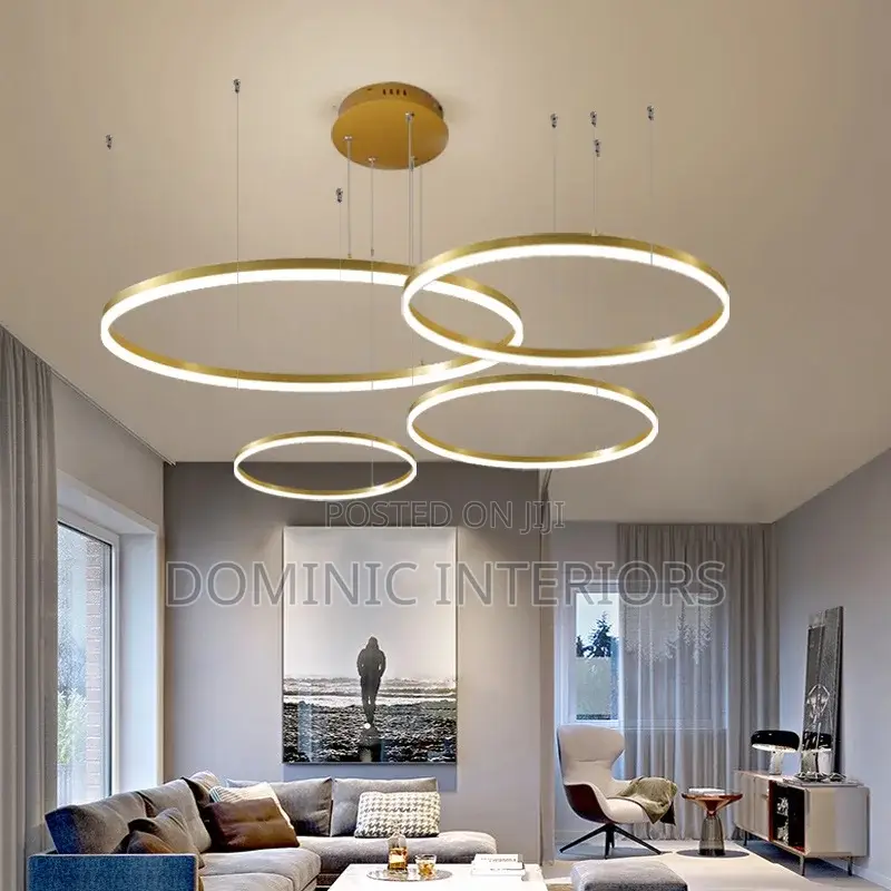 Minimalist Led Gold Pendant Lights