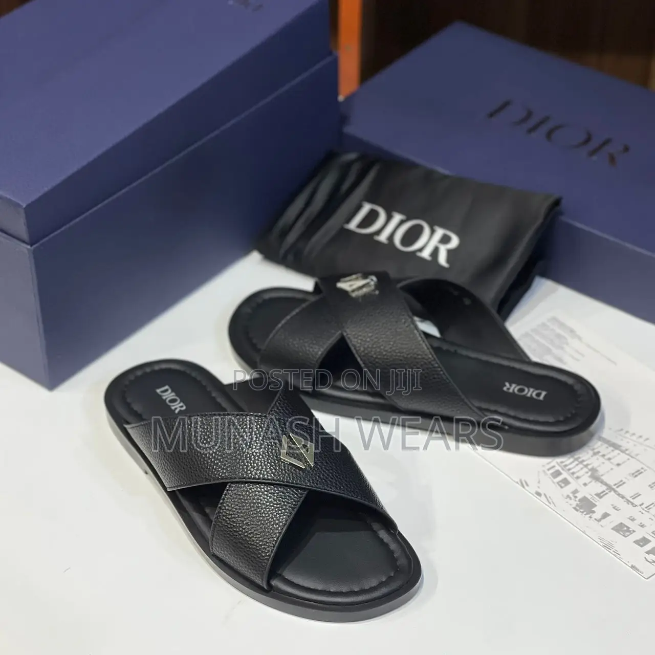 Dior Leather Slipers