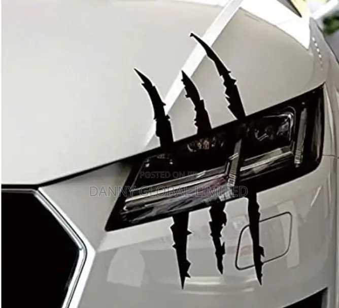 Universal Headlight Monster Sticker