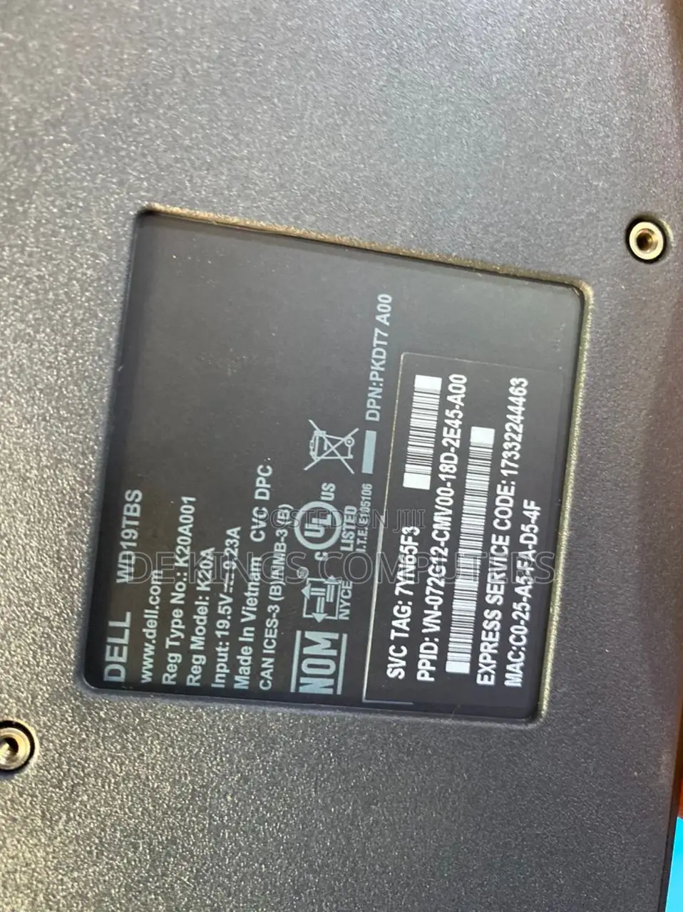 Dell K20A |USB-C | Thunderbolt | Docking Station | HDMI + DP