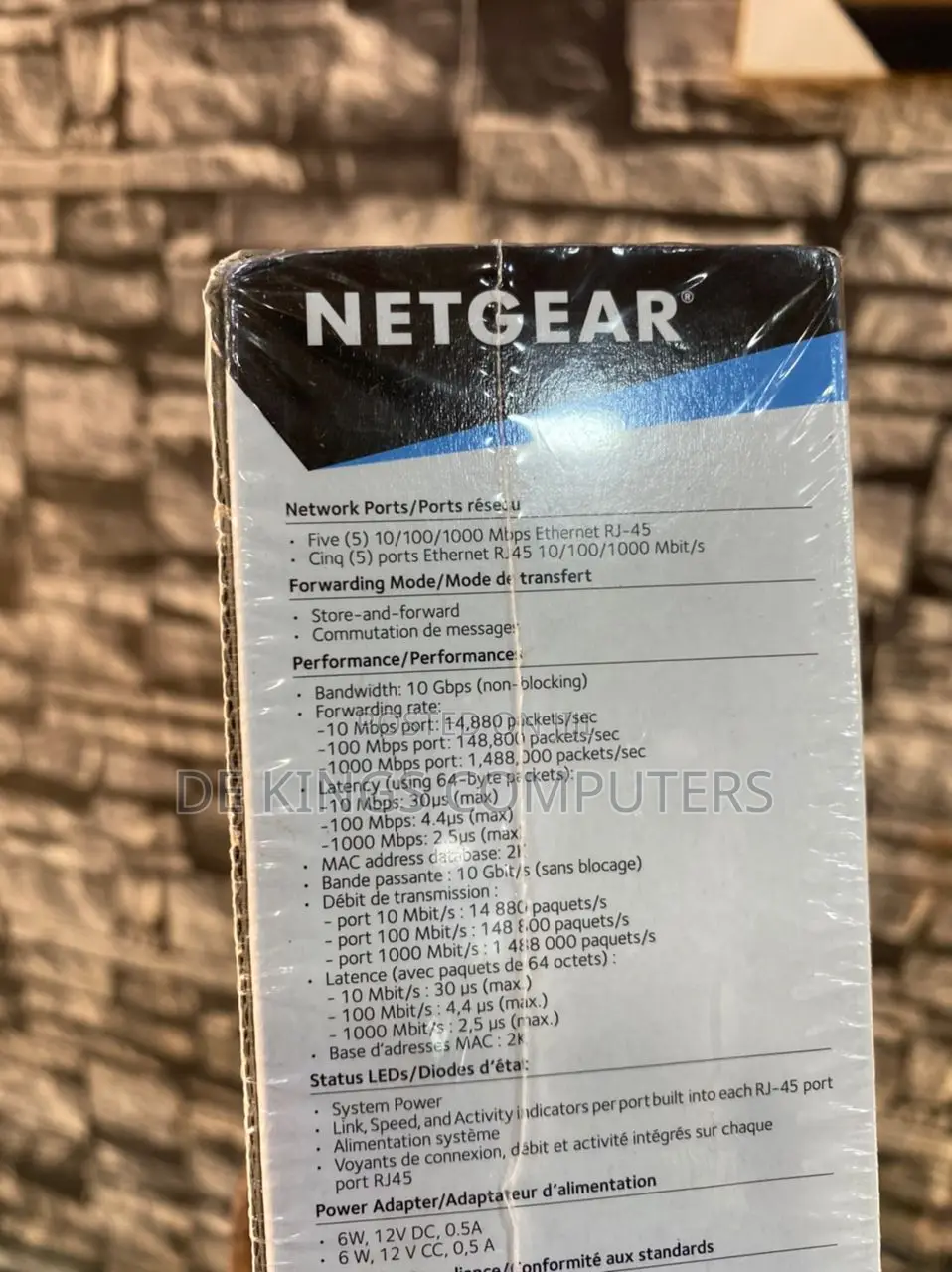 NETGEAR GS105 Unmanaged Gigabit Ethernet (10/100/1000) Blue