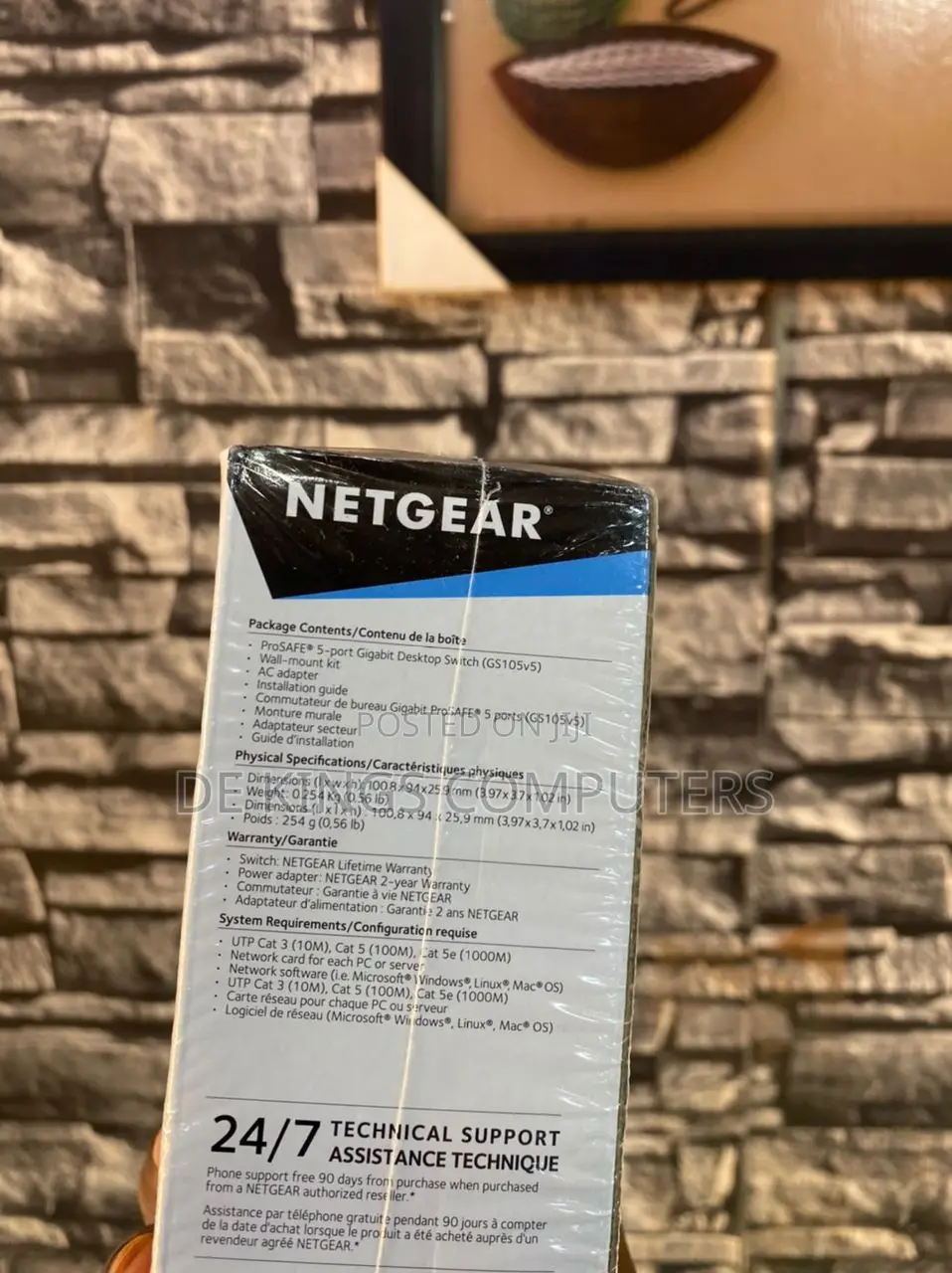 NETGEAR GS105 Unmanaged Gigabit Ethernet (10/100/1000) Blue