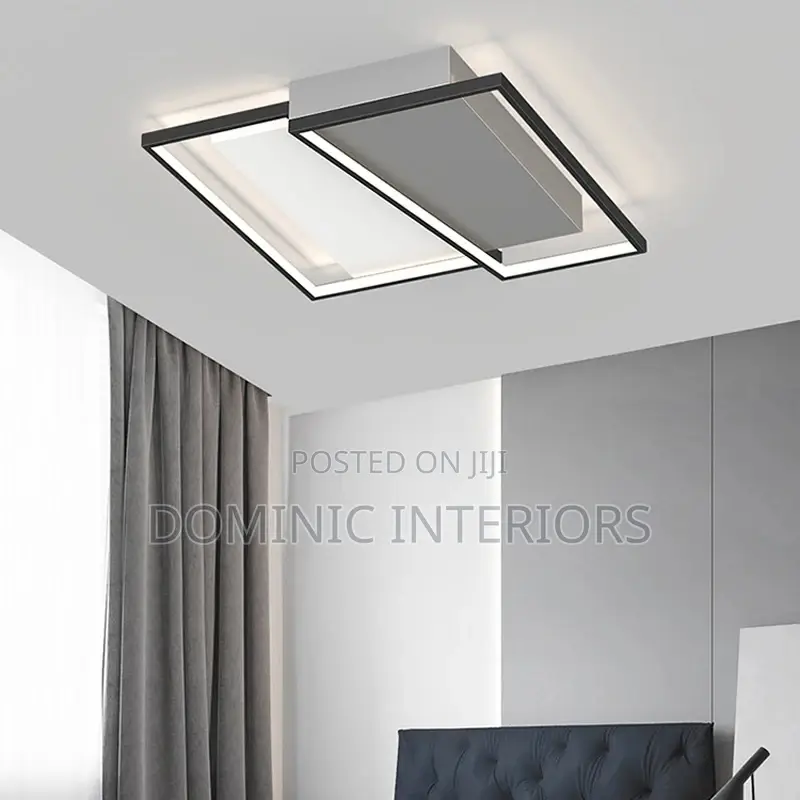 New Atmospheric Square Ceiling Lamp/Gold Colour