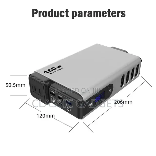 Powerology Power Bank Station 150W 32000mah for Camping