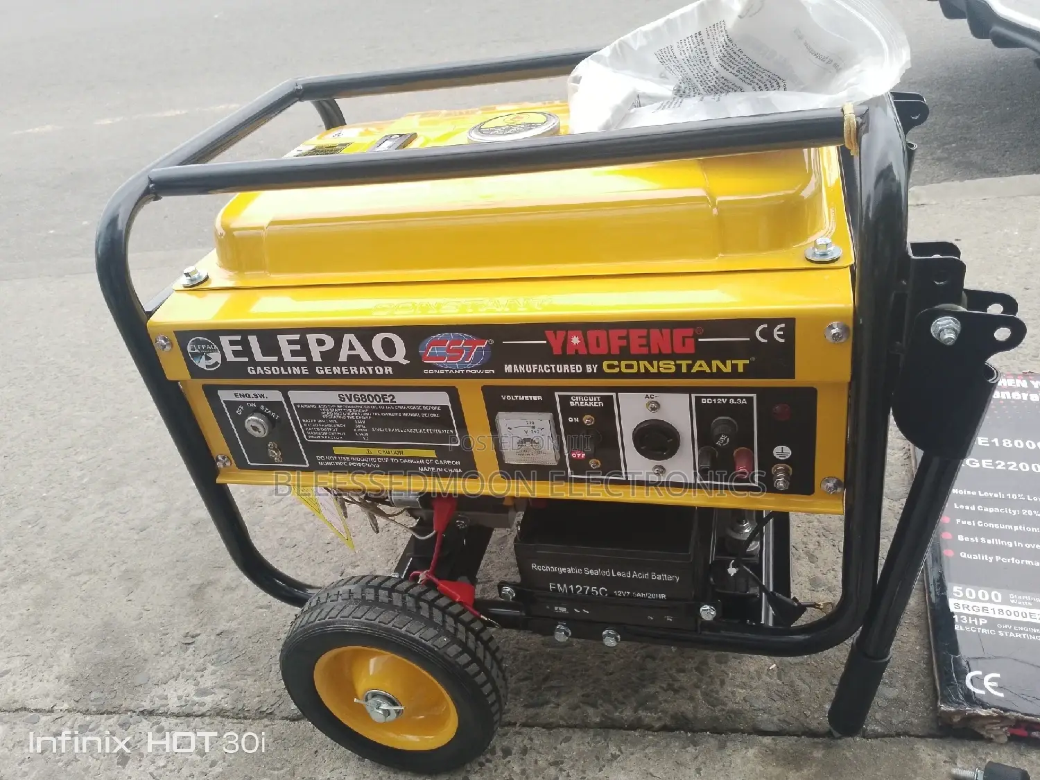 Constant Elepaq Generator 100 Percent Cooper Coil 1 Year War