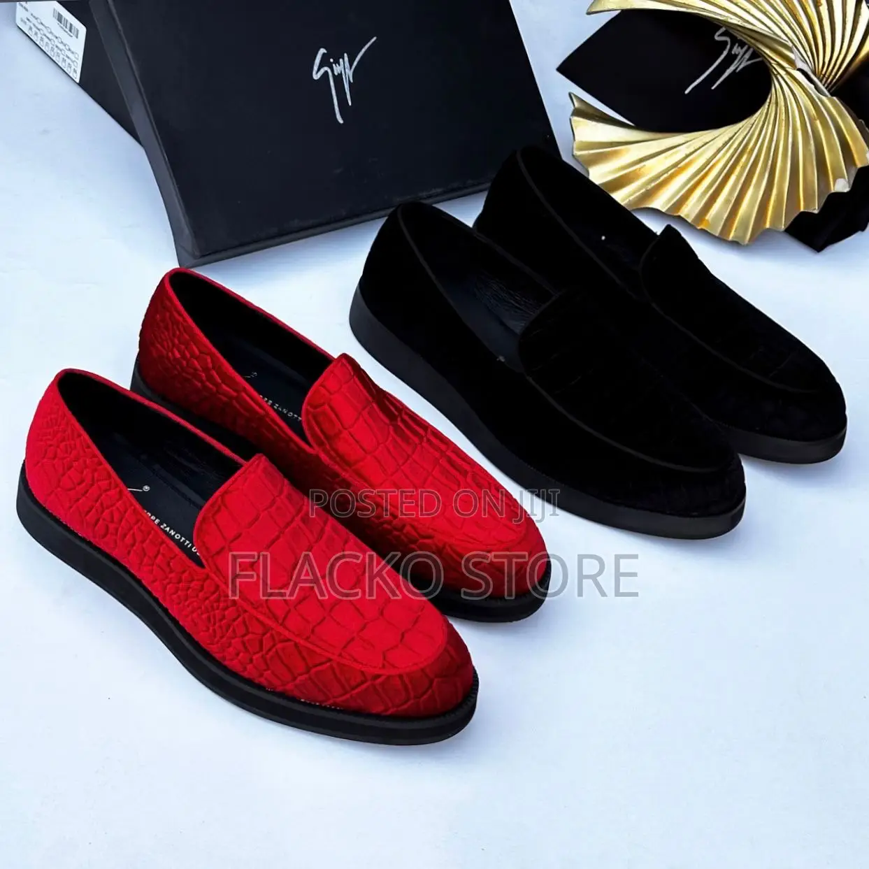 Original Giuseppe Zanotti Velvet Shoes