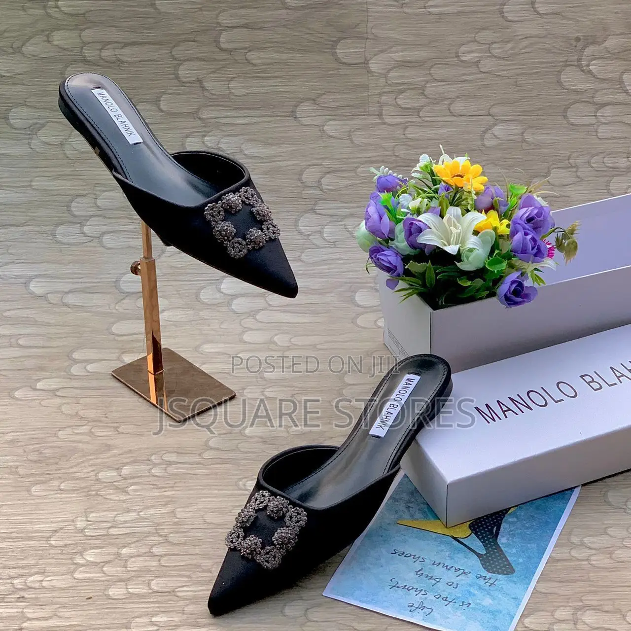 Manolo Half Slippers