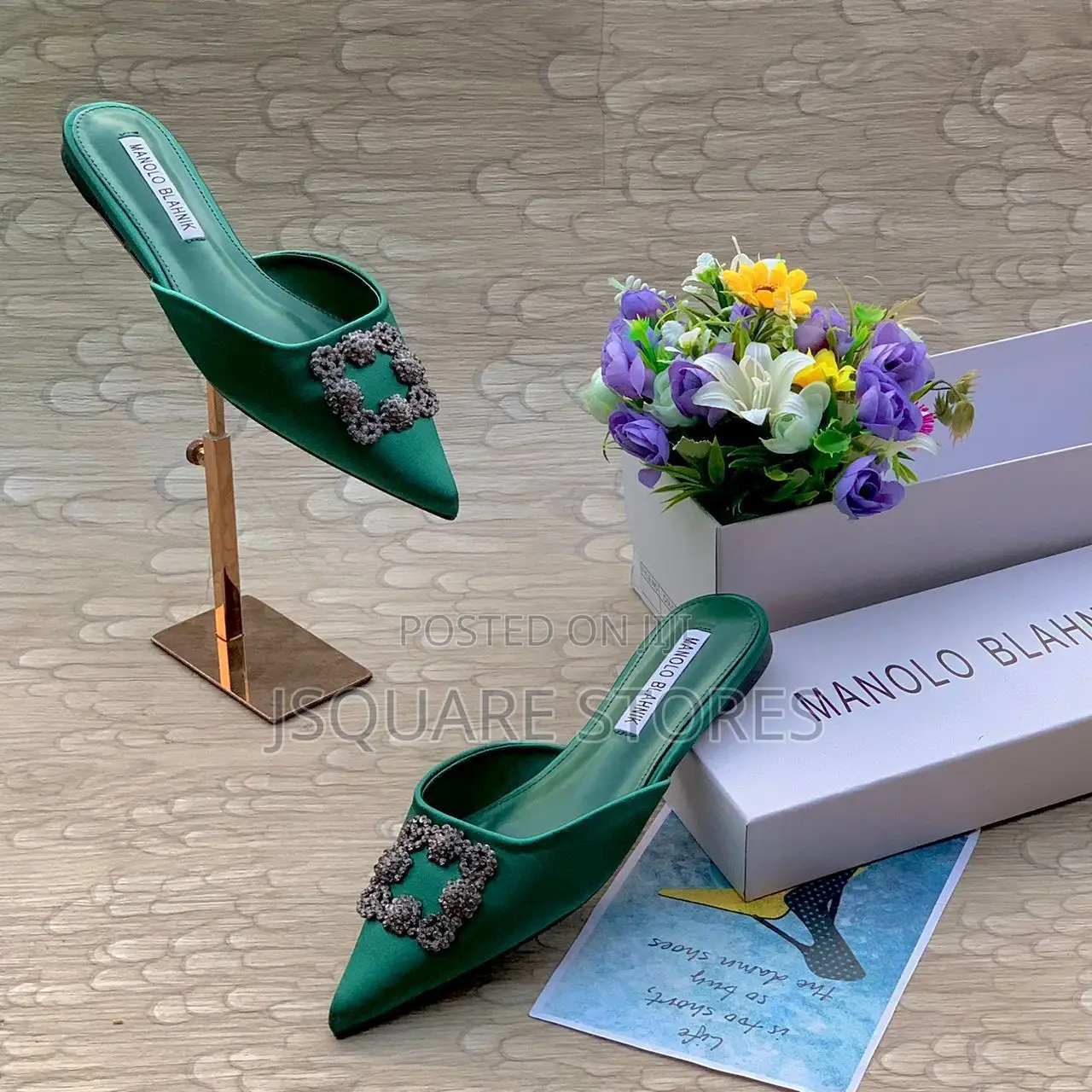 Manolo Half Slippers