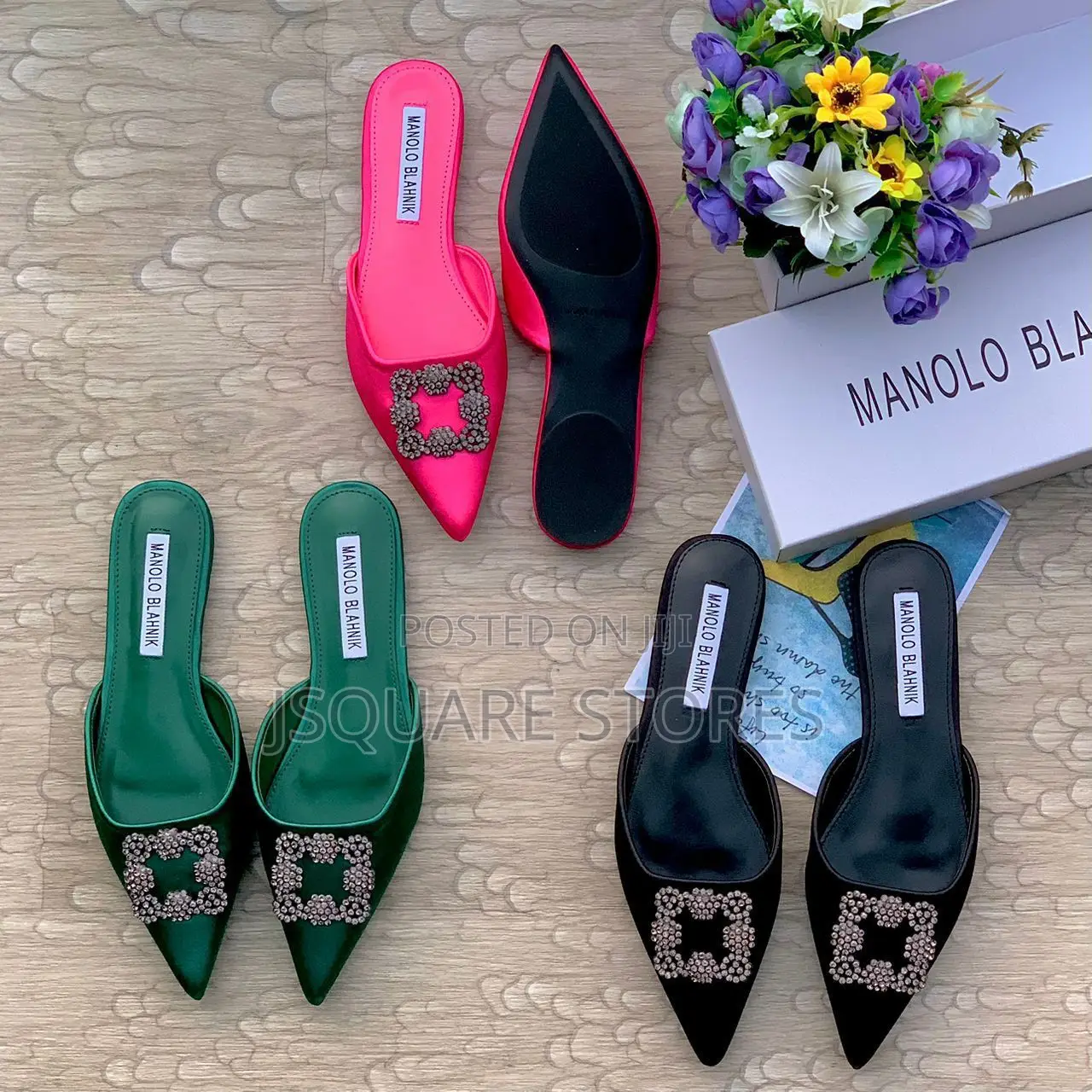 Manolo Half Slippers