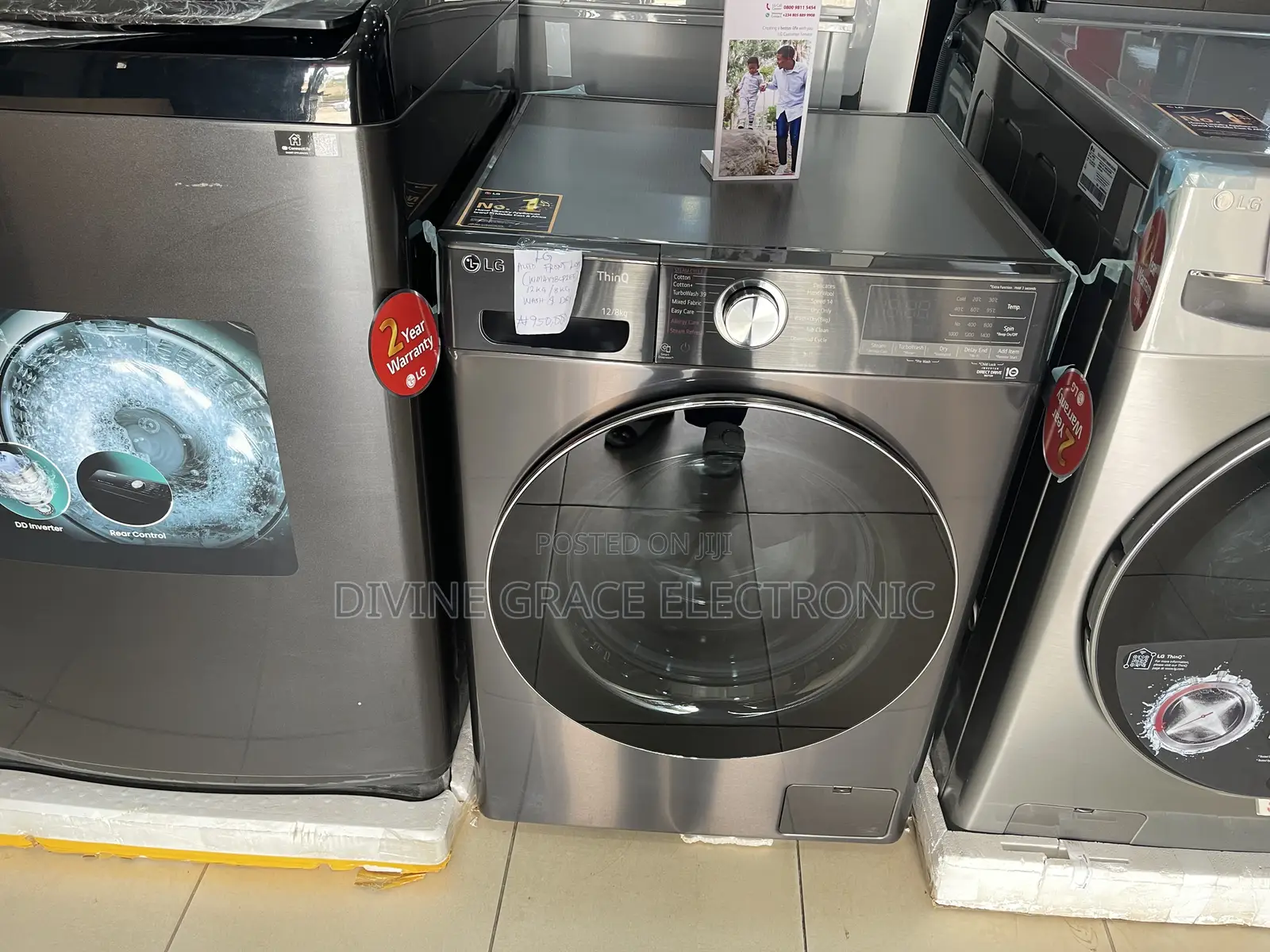 12/8kg LG Auto Front Load Washing Machine