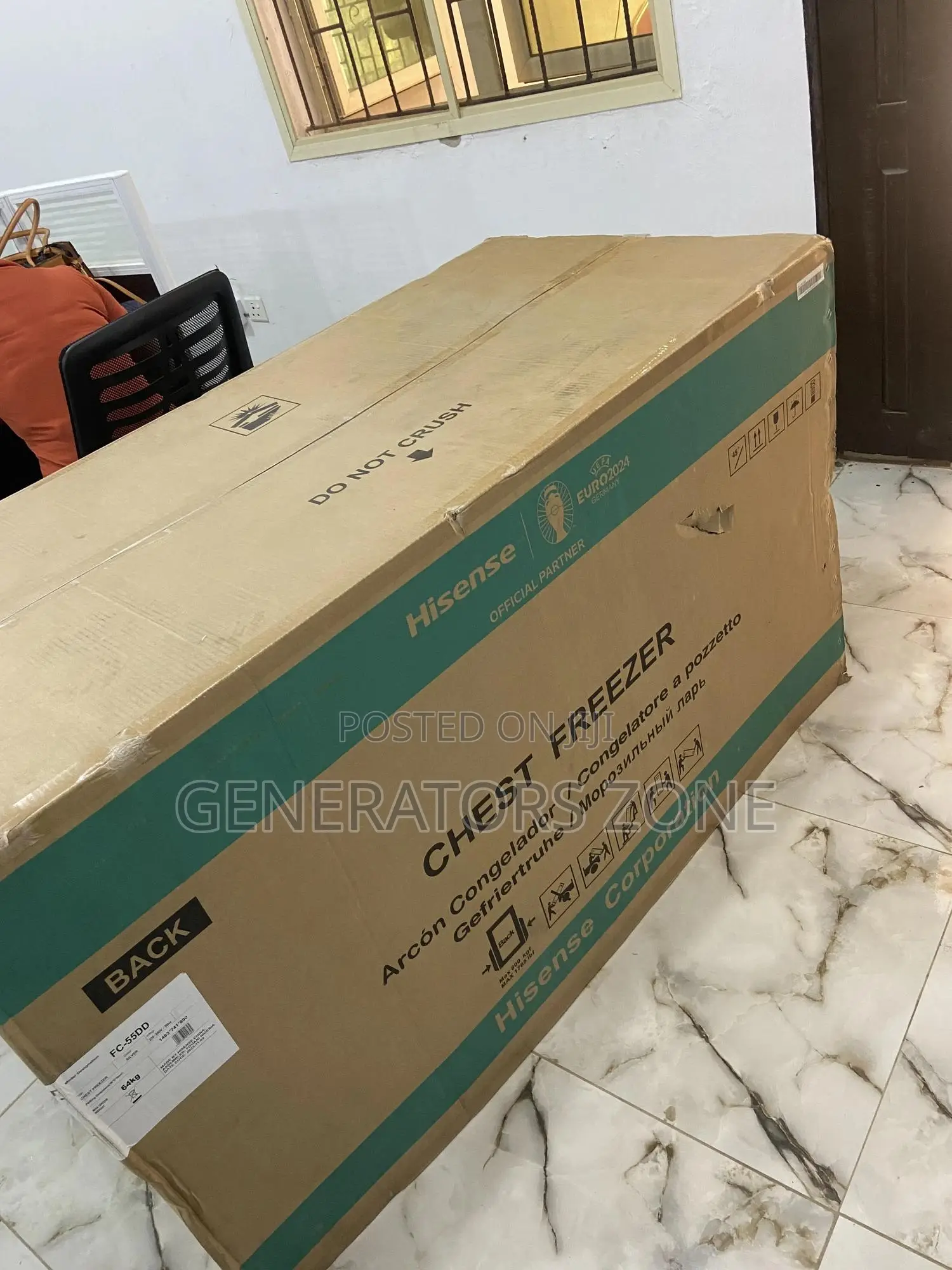 Noiseless Hisense 420ltr Chest Freezer