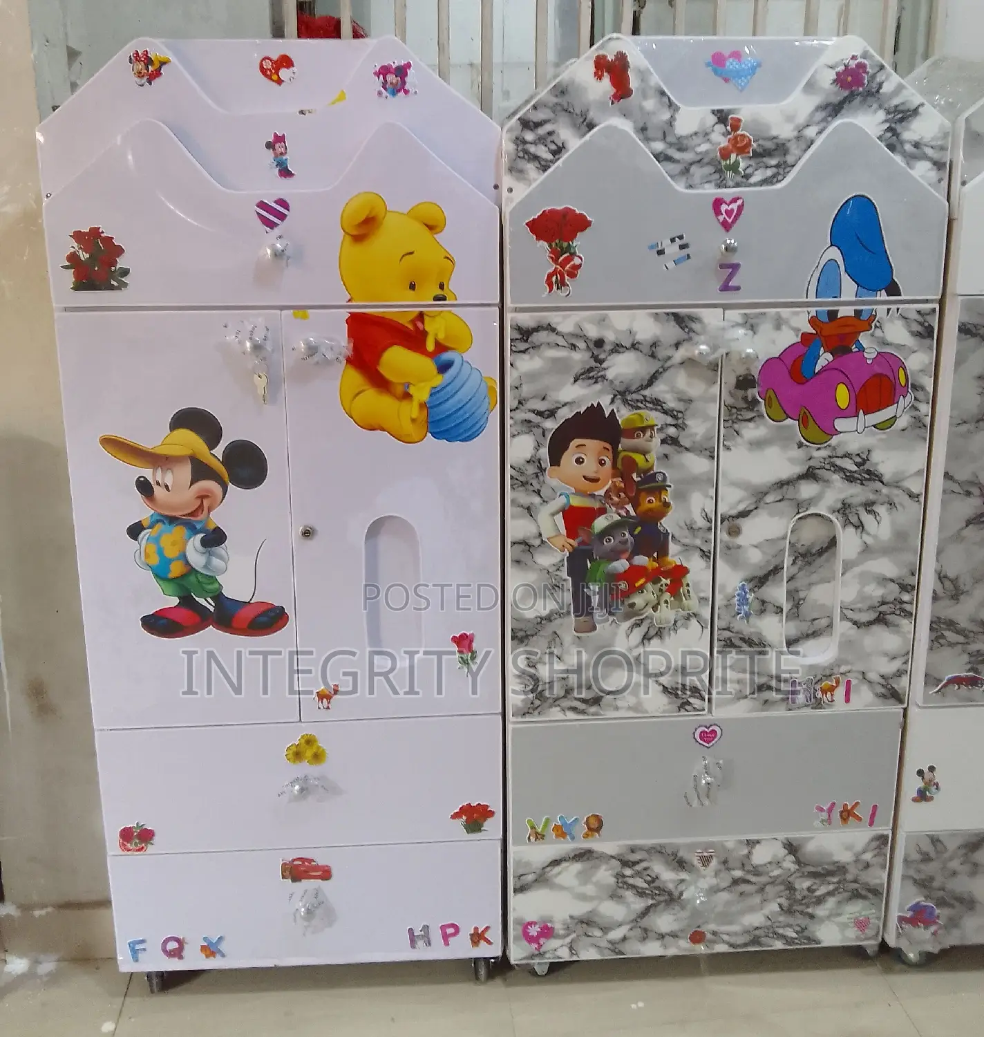Baby Wooden Fashion Medium L Size Wardrobe, Unisex .