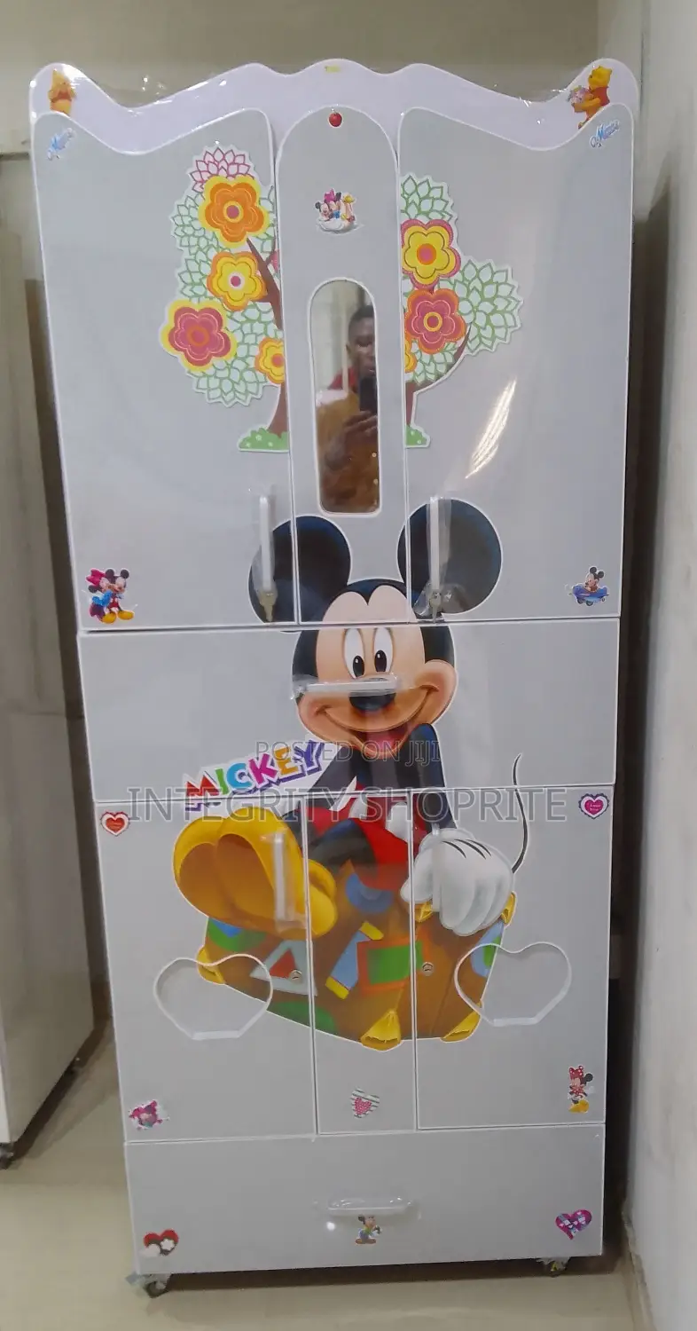 Baby Wooden Fashion Medium L Size Wardrobe, Unisex .