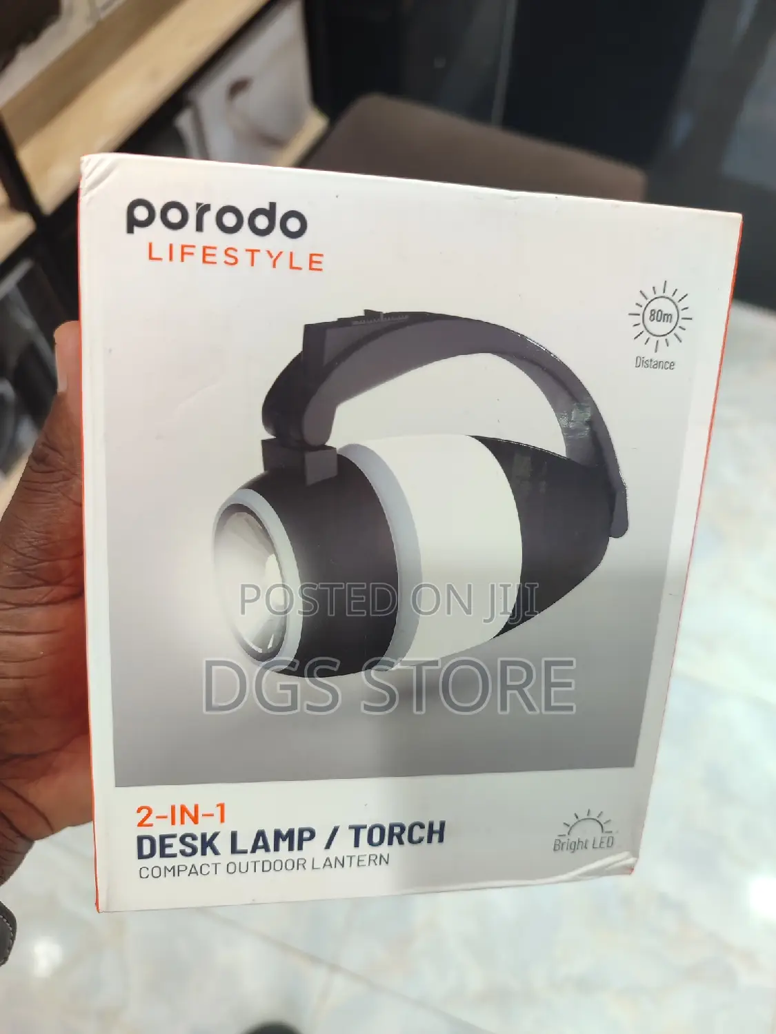 Porodo 2in1 Desk Lamp/ Torch Compact Outdoor Lantern
