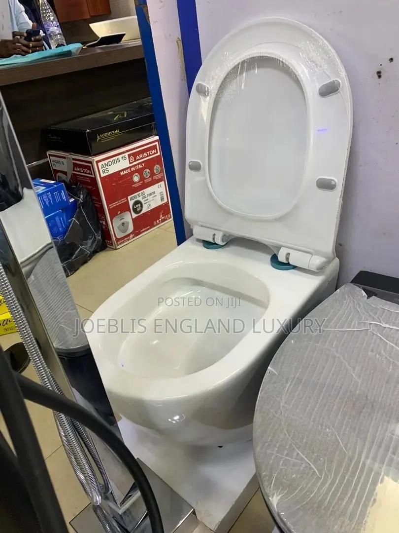 Round White Concealed Water Closet
